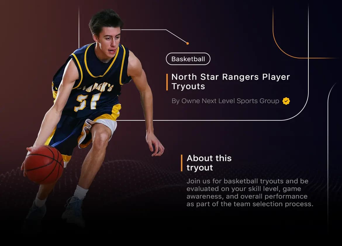 All-in-one sports tryout platform for online registration, player evaluations, and team selection.