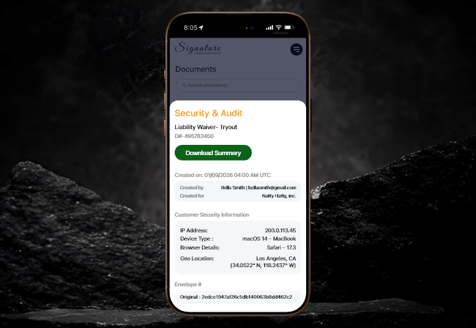 Youth sports compliance software designed to support audits, disputes, and insurance checks